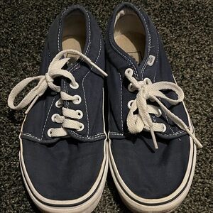 Vans Navy Blue Canvas Sneakers